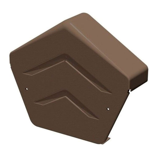 Brown Manthorpe Dry Verge Angled Ridge Cap - 226mm x 265mm