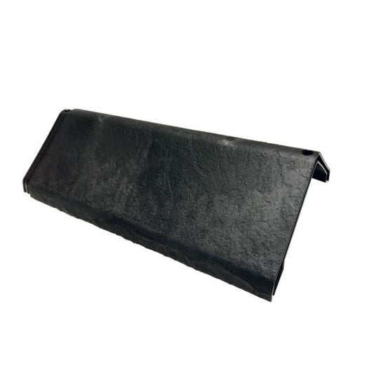 Anthracite Black Envirotile Plastic Lightweight Main Ridge Cap - Length 425mm x Width 245mm