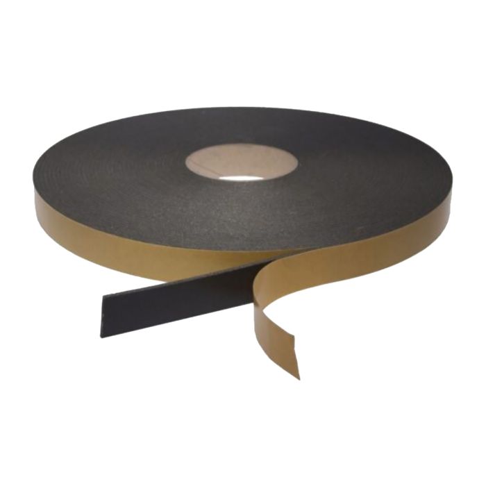 Black Double Sided Adhesive PVC Tape - 10mm x 5mm x 12m
