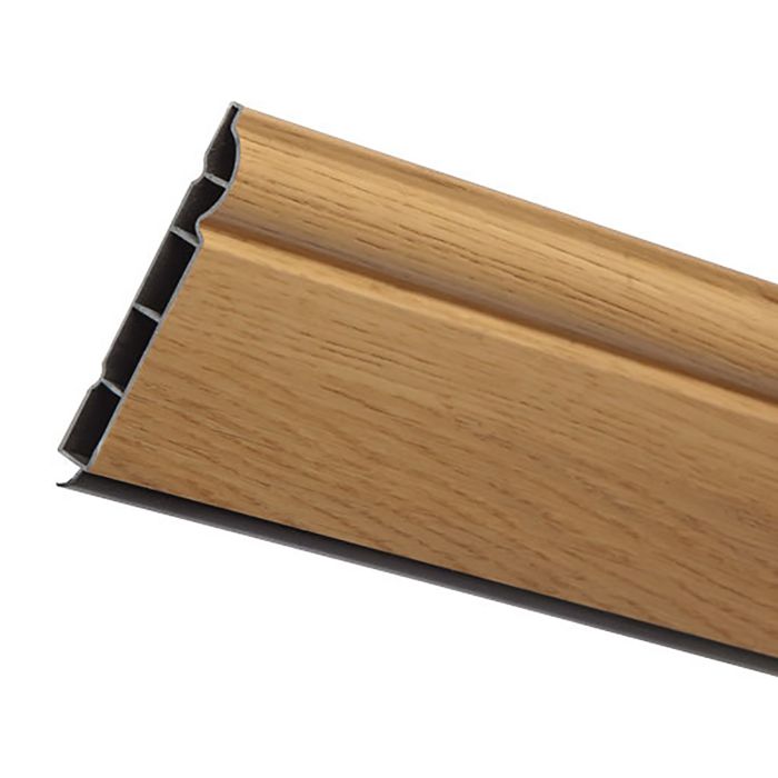 Oak Ogee Woodgrain Roomline Skirting Board - Length 5m x Width 150mm