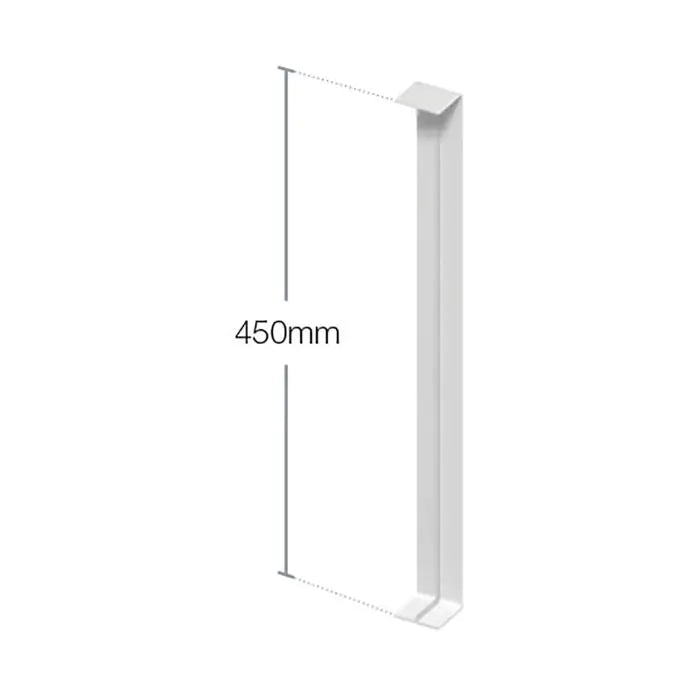 Fascia and Capping Board Double Ended Joining Trim - Anthracite Grey, 450mm