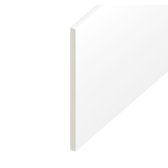 White Smooth Flat Board - Length 5m x Width 200mm