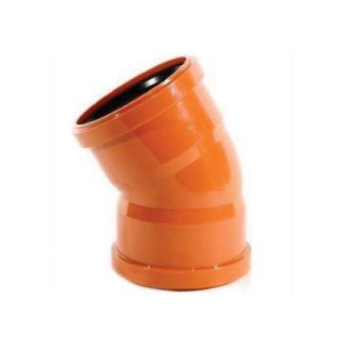 Terracotta Underground Drainage 30° Double Socket Bend - 110mm