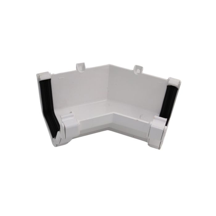 White Ogee Guttering 135° Internal Angle - 135mm