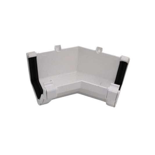 White Ogee Guttering 135° Internal Angle - 135mm