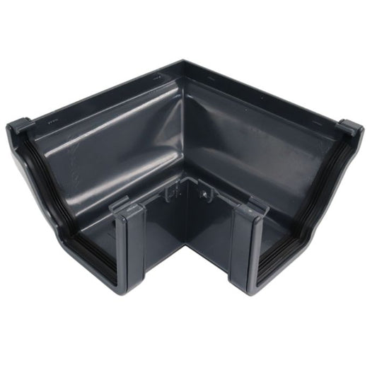 Anthracite Grey Ogee Guttering 90° External Angle - 135mm
