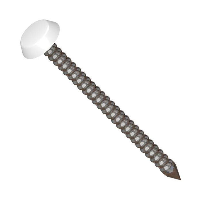 White Europin Stainless Steel Fixing Pins - Length 40mm x Box of 250