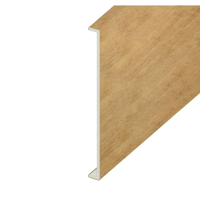 Irish Oak Woodgrain Double Fascia Capping Board - Length 5m x Width 450mm