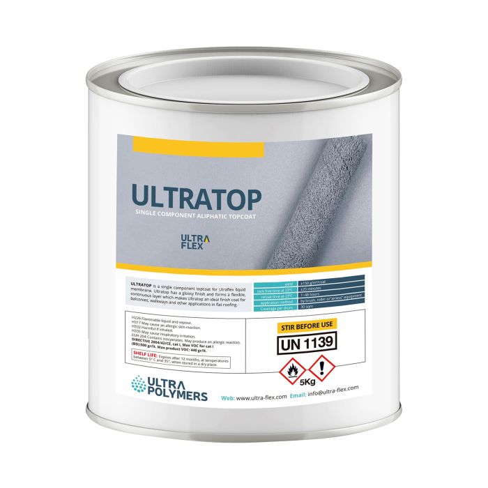 Ultraflex Liquid Waterproofing Ultratop Topcoat - 5KG Tin