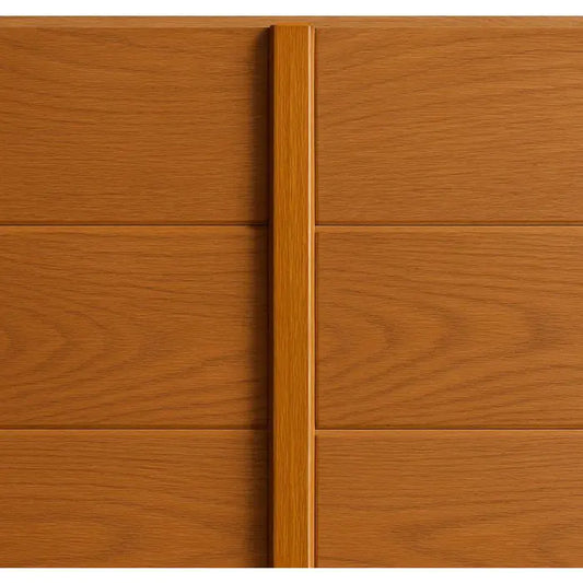 UPVC Square Section Trim - Golden Oak, 5m x 20mm