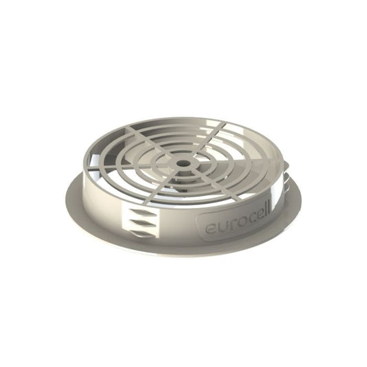 White Eurocell Circular 70mm Soffit Disc Vent