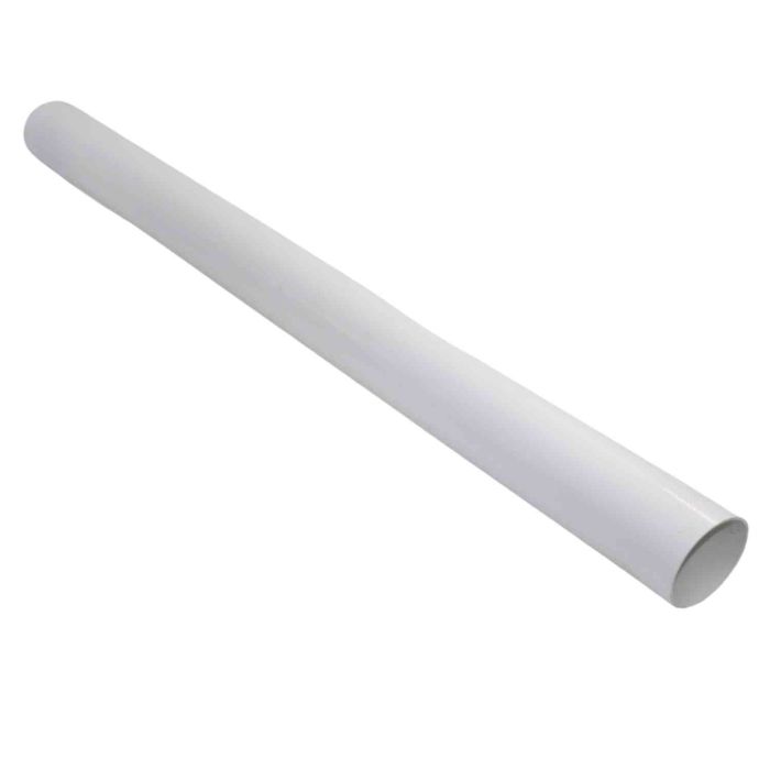 White Round Guttering Downpipe - 68mm x Length 5.5m