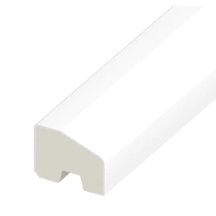UPVC Chamfered Bead / Finishing Trim - White, 5m x 20mm