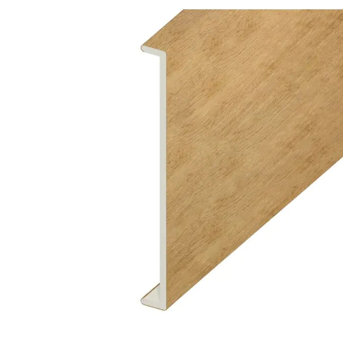 Irish Oak Woodgrain Double Fascia Capping Board - Length 5m x Width 350mm