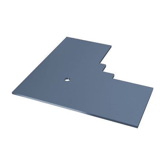 Pigeon Blue Horizontal Coastline Cladding 90° Internal Corner End Cap