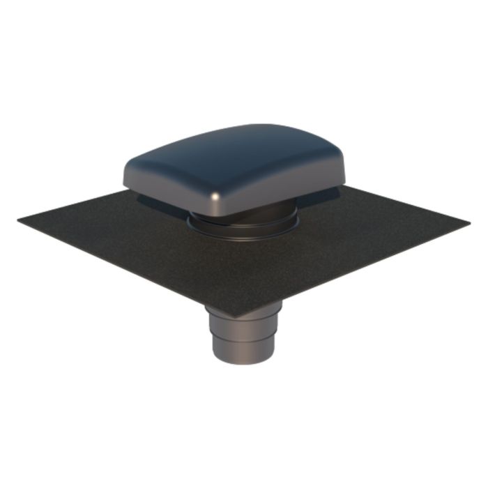 Ubbink Anthracite Ventilation Tile Hooded Universal & Adaptor UB41