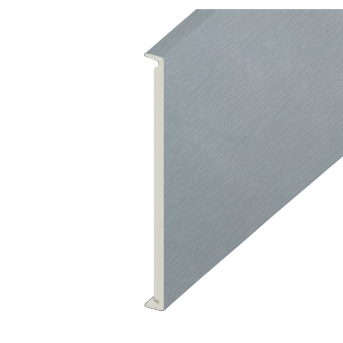 Moondust Grey Woodgrain Double Edged Fascia Board - Length 5m x Width 450mm
