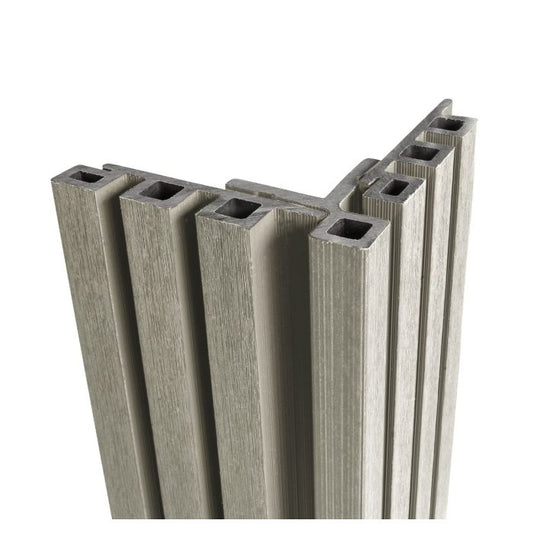 Silver Birch Forma Slatted Composite Cladding Corner Trim - Length 3.6m x Width 78mm