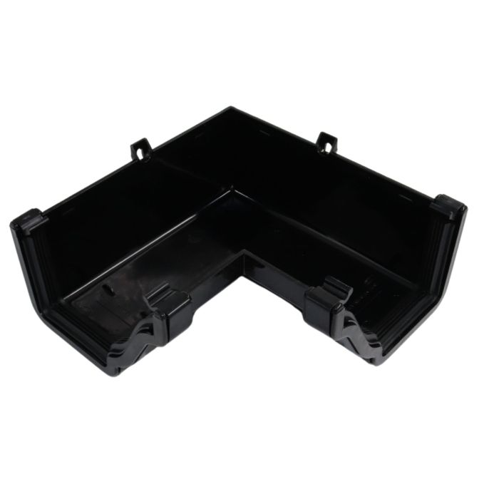 Black Ogee Guttering 90° Internal Angle - 135mm