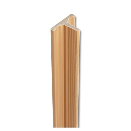 Natural Oak Forma Slatted Composite Cladding Joint Trim - Length 3.6m x Width 50mm