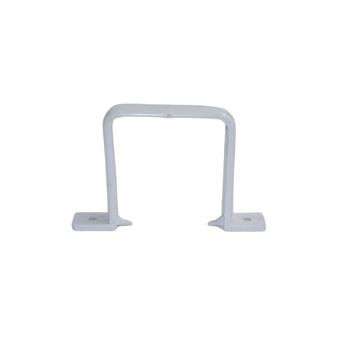 White Square Guttering Flush Downpipe Clip - 114mm