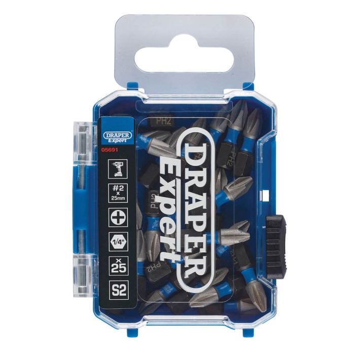 Draper Expert PZ-Type Impact Screwdriver Bits - 25 Pack