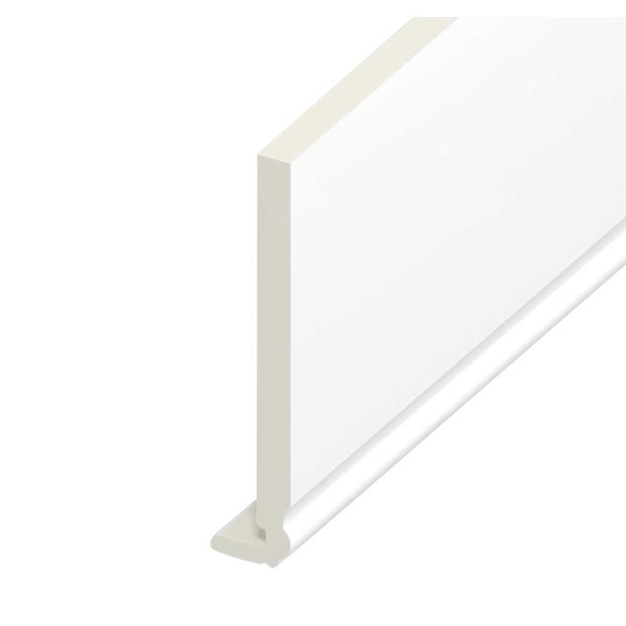 White Smooth Ogee Fascia Board - Length 5m x Width 200mm