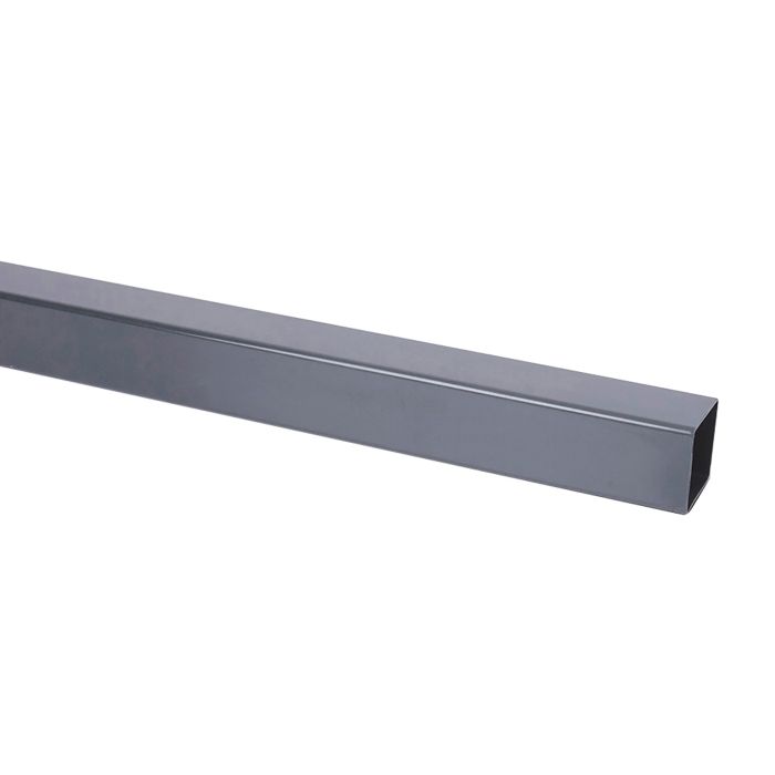 Anthracite Grey Square Guttering Downpipe - 65mm x Length 5.5m