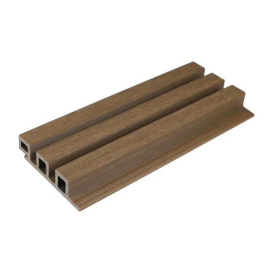 Spiced Oak Forma Slatted Composite Cladding Board - Length 2.5m x Width 120mm