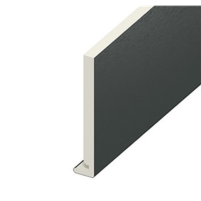 Eurocell Black Ash Woodgrain Fascia Board - L 5m x W 250mm
