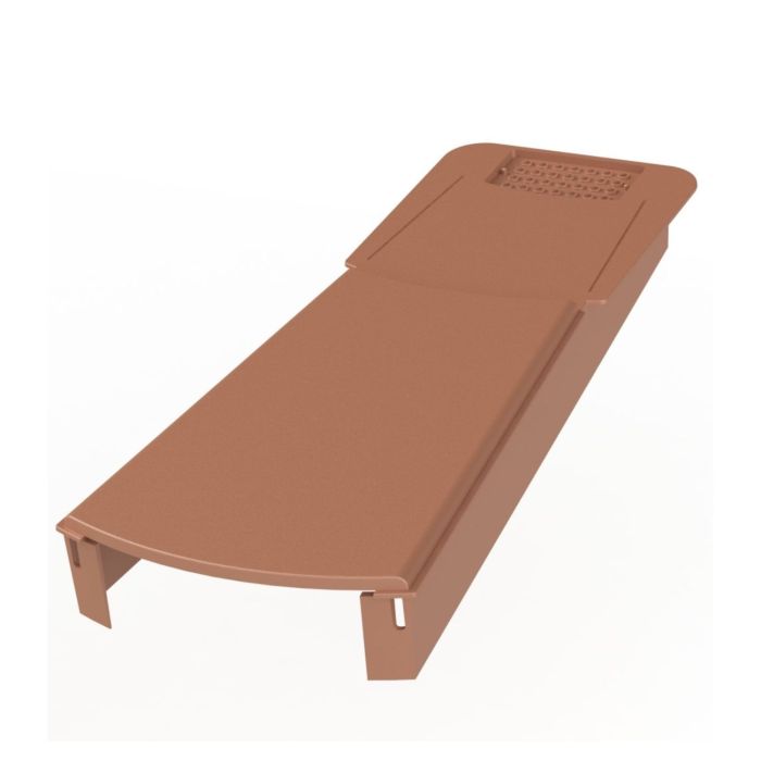 Terracotta Euroverge Universal Dry Verge - Length 395mm x Width 165mm