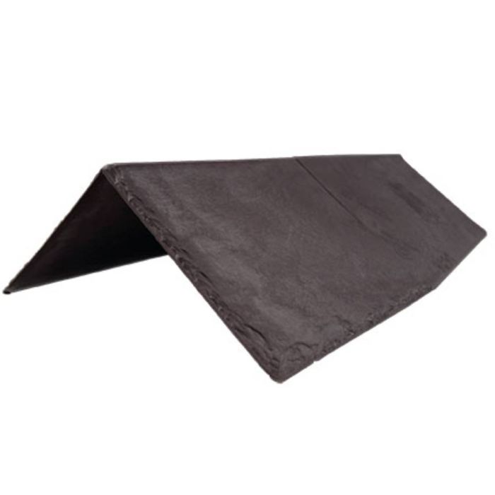 Plum Tapco Slate Lightweight Roof Tile Ridge and Hip Cap - Length 445mm x Width 150mm