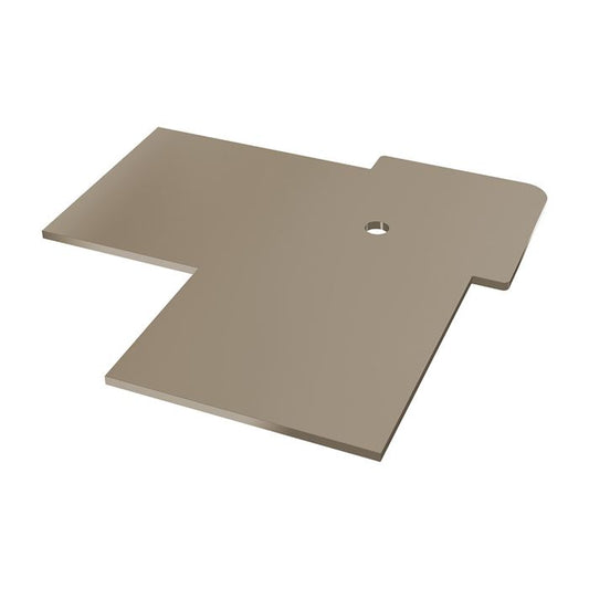 Taupe Horizontal Coastline Cladding 90° External Corner End Cap