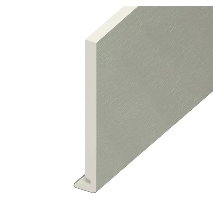 Eurocell Agate Grey Woodgrain Fascia Board - L 5m x W 200mm