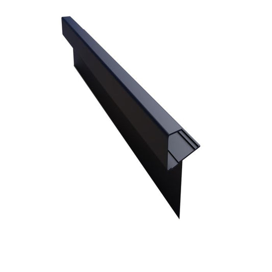 Anthracite Black Envirotile Continuous Dry Verge - Length 3m
