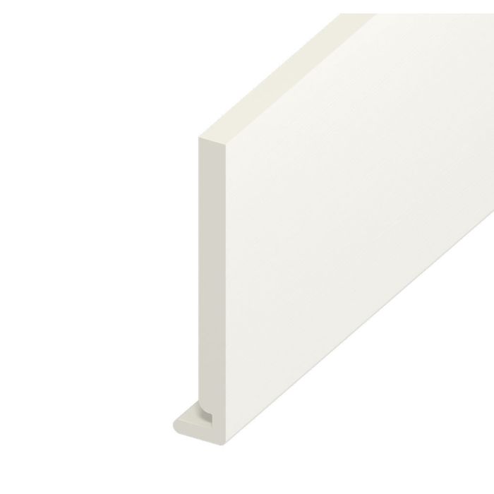 Eurocell White Ash Woodgrain Fascia Board - L 5m x W 200mm