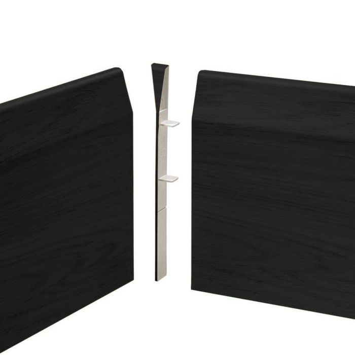 Anthracite Grey Skirting Board Chamfered Internal Corners Pack of 4 - 100-150mm