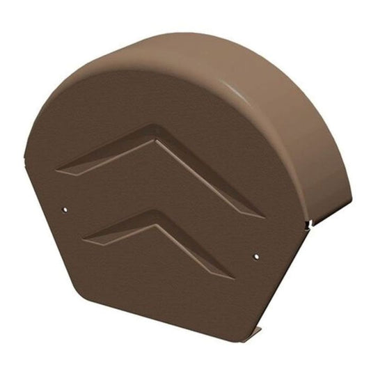 Brown Manthorpe Dry Verge Round Ridge Cap - 226mm x 265mm