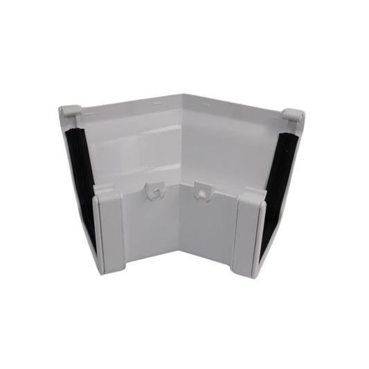 White Ogee Guttering 135° External Angle - 135mm