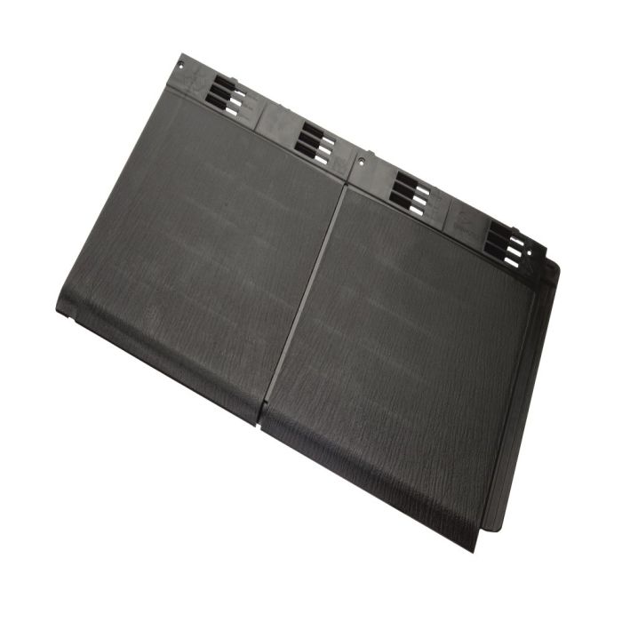 Slate Grey Envirotile Plastic Lightweight Standard Double Roof Tile - Length 365mm x Width 630mm