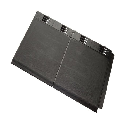 Slate Grey Envirotile Plastic Lightweight Standard Double Roof Tile - Length 365mm x Width 630mm