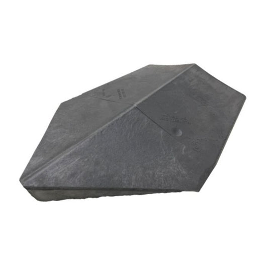 Pewter Grey Tapco Slate Classic Edwardian Conservatory Hip End Cap - 430mm x 320mm