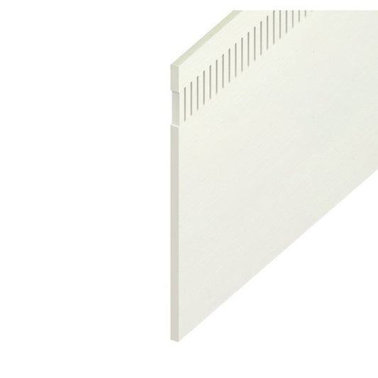 White Ash Woodgrain 10mm Vented Flat Board - Length 5m x Width 150mm
