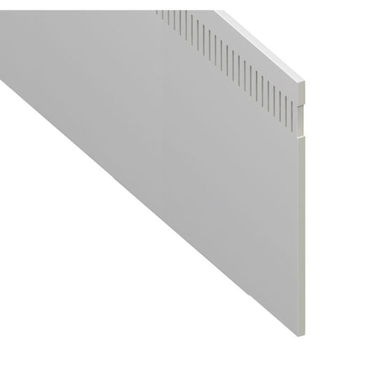 White Smooth 10mm Vented Flat Board - Length 5m x Width 605mm
