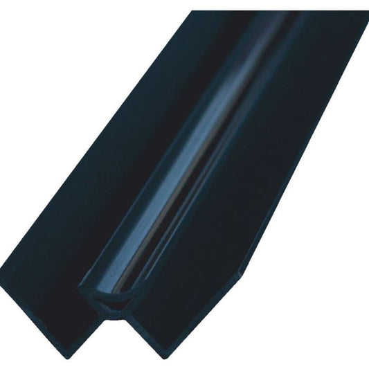 Gloss Black PVC Internal Corner for Storm 10mm Bathroom Cladding - 2.4m