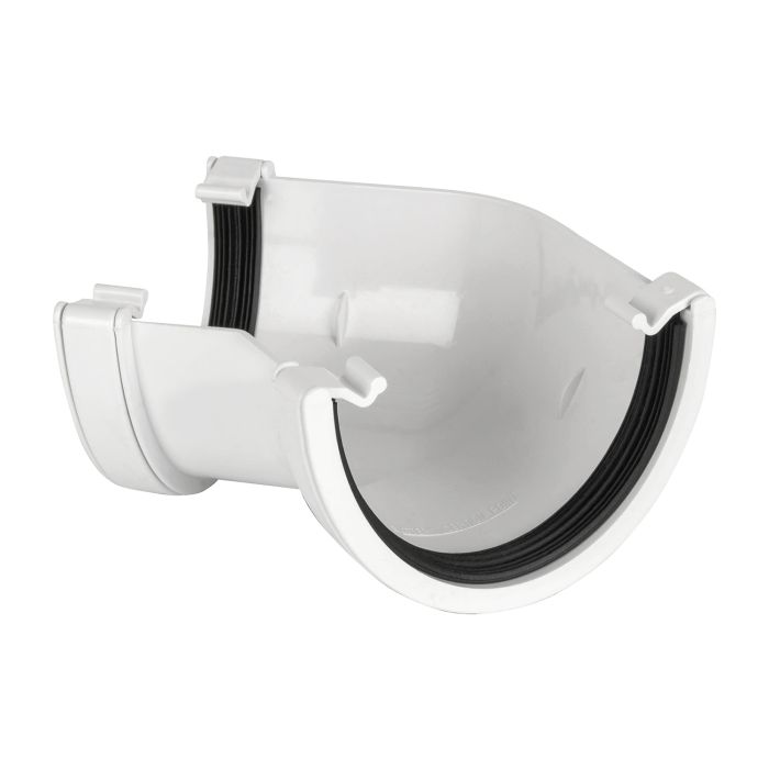 White Deepflow Guttering 135° Angle - 114mm