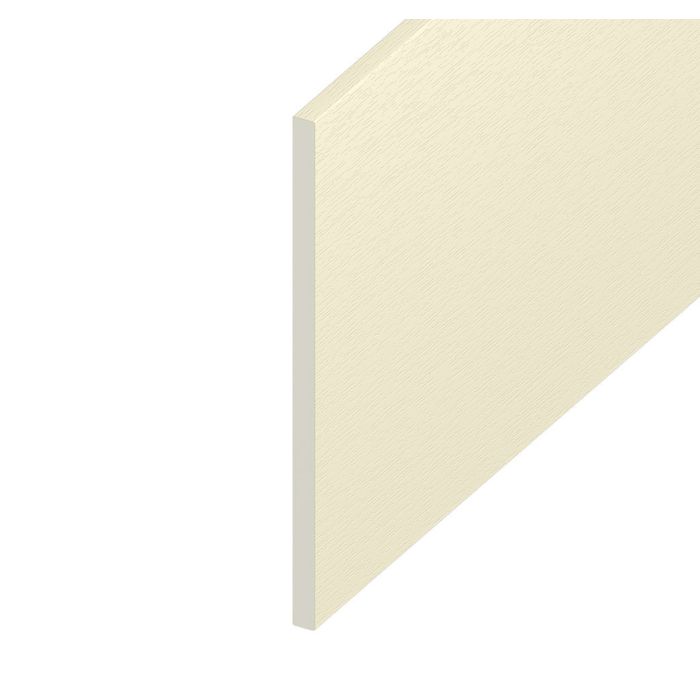 Cream White Woodgrain Flat Board - Length 5m x Width 200mm
