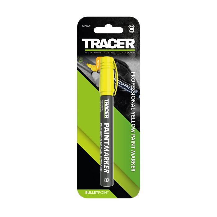 Tracer Yellow Permanent Multi-Purpose Marker Pen