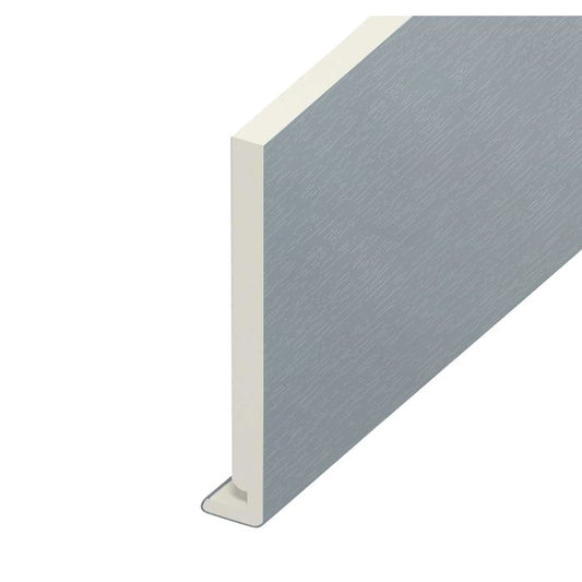 Eurocell Moondust Grey Woodgrain Fascia Board - L 5m x W 175mm