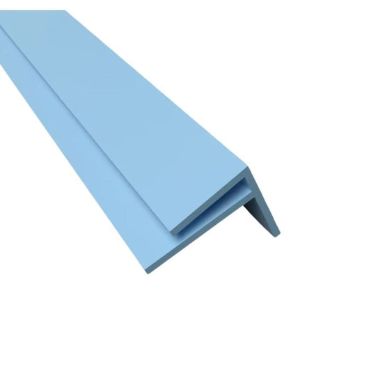 Bluebird Light Blue Palclad Prime External F Section - Length 3.05m